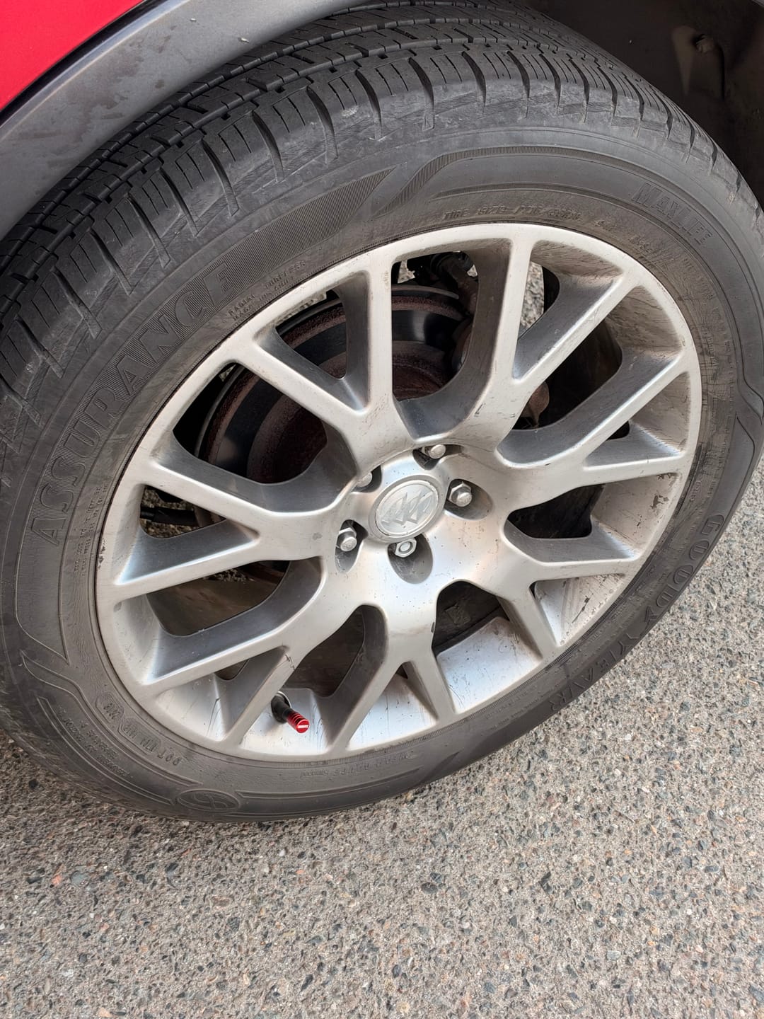 Customer photo review of 80Eighty® Red Valve Stem Caps