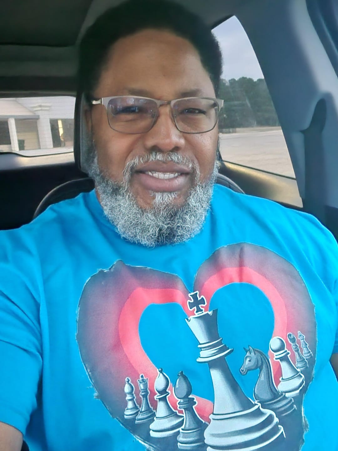 Customer photo review of Pieces in Heart Chess T-Shirt