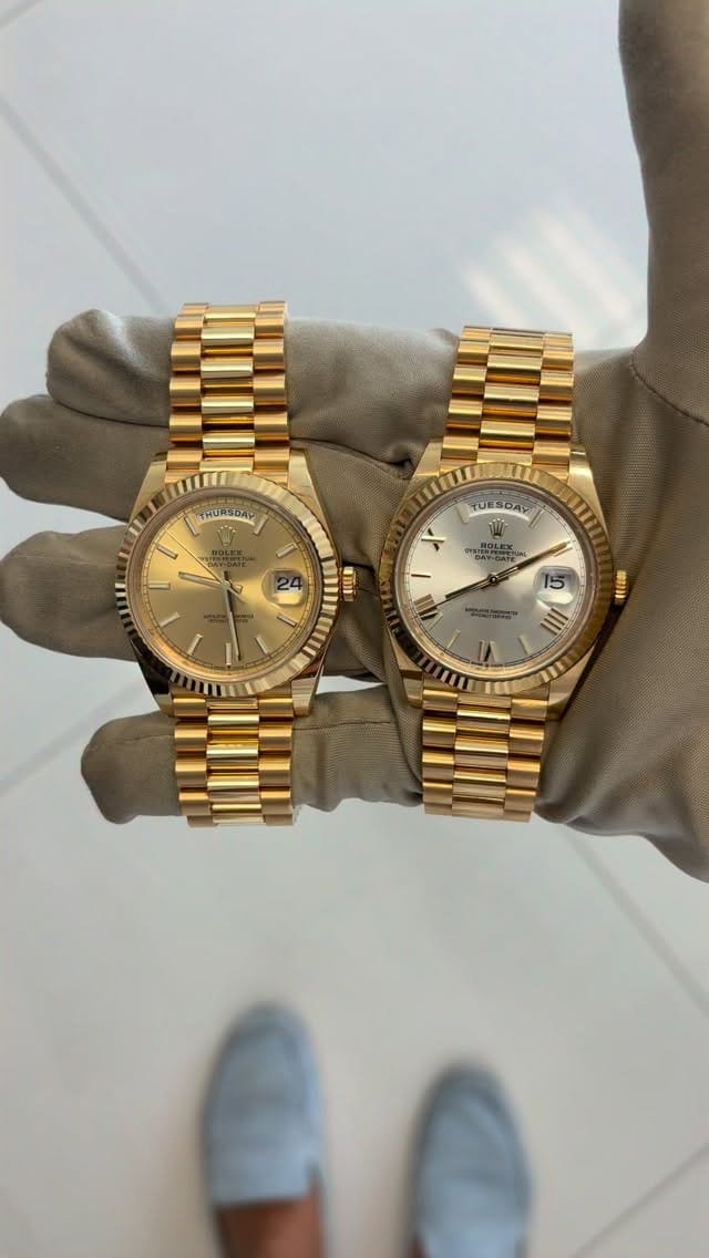 Customer photo review of Day-Date 40mm Yellow Gold Champagne Roman Dial m228238-0006
