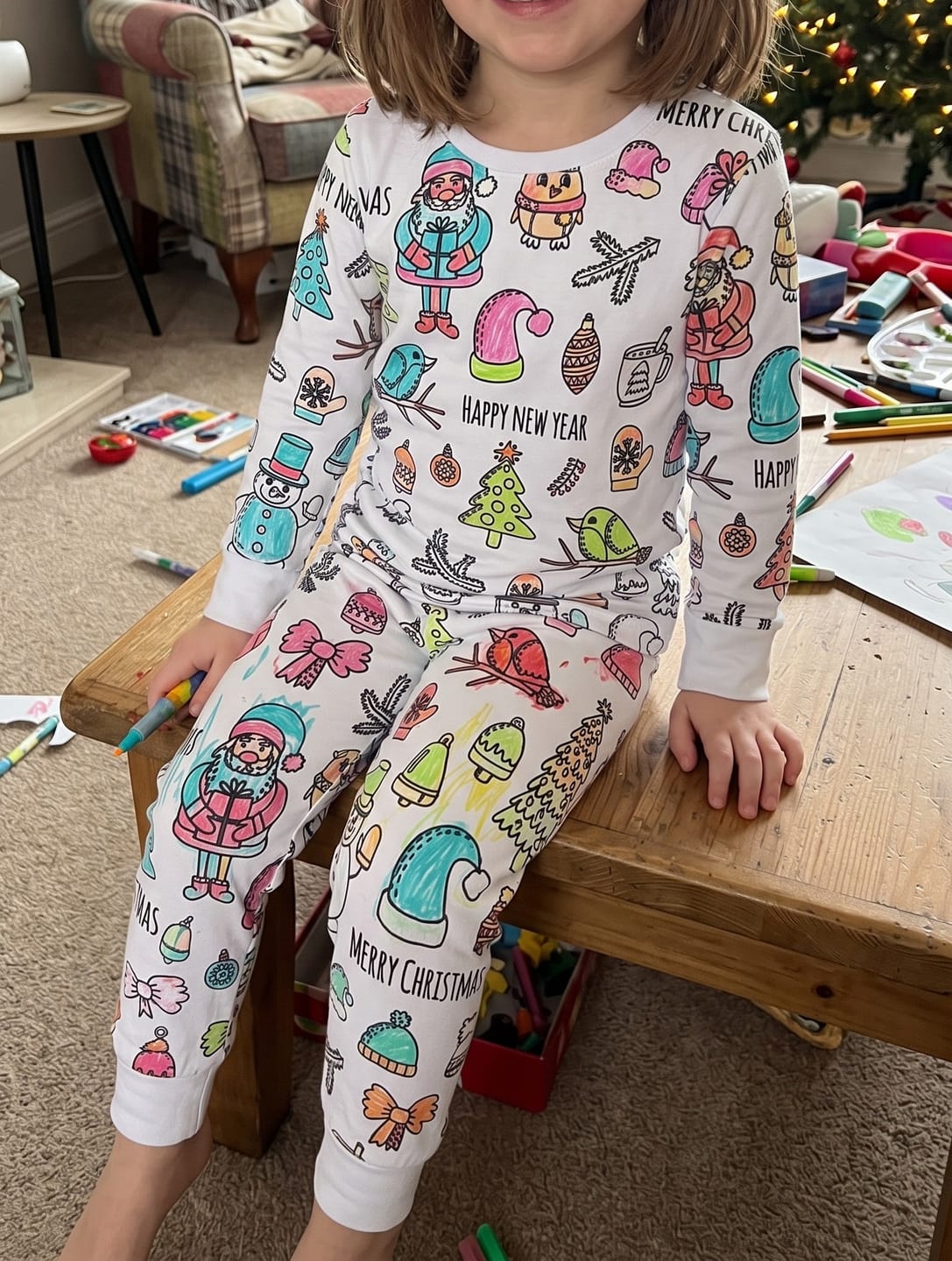 Customer photo review of Pijama Infantil para Colorear