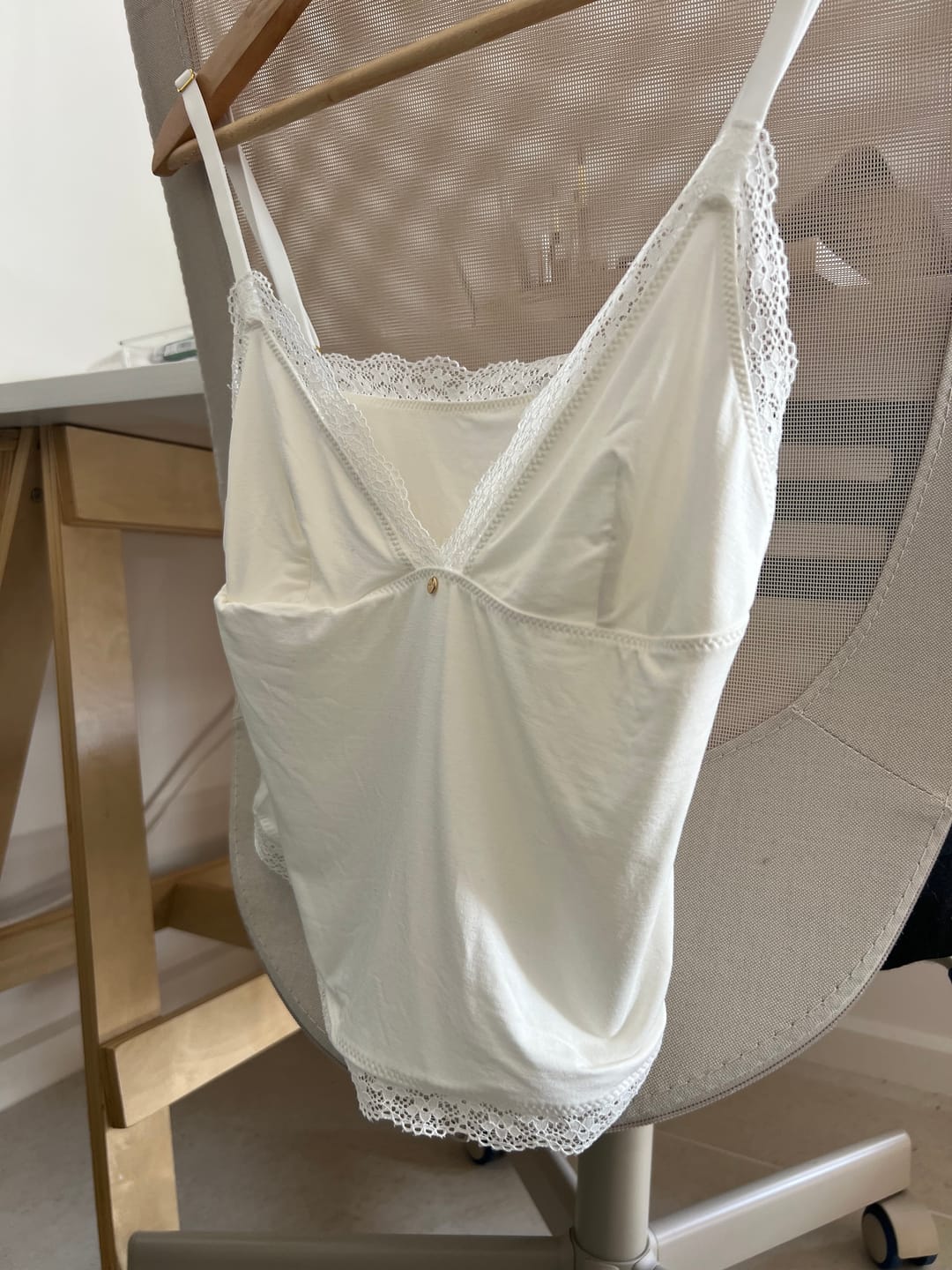Customer photo review of Bamboo Cami - Cloud