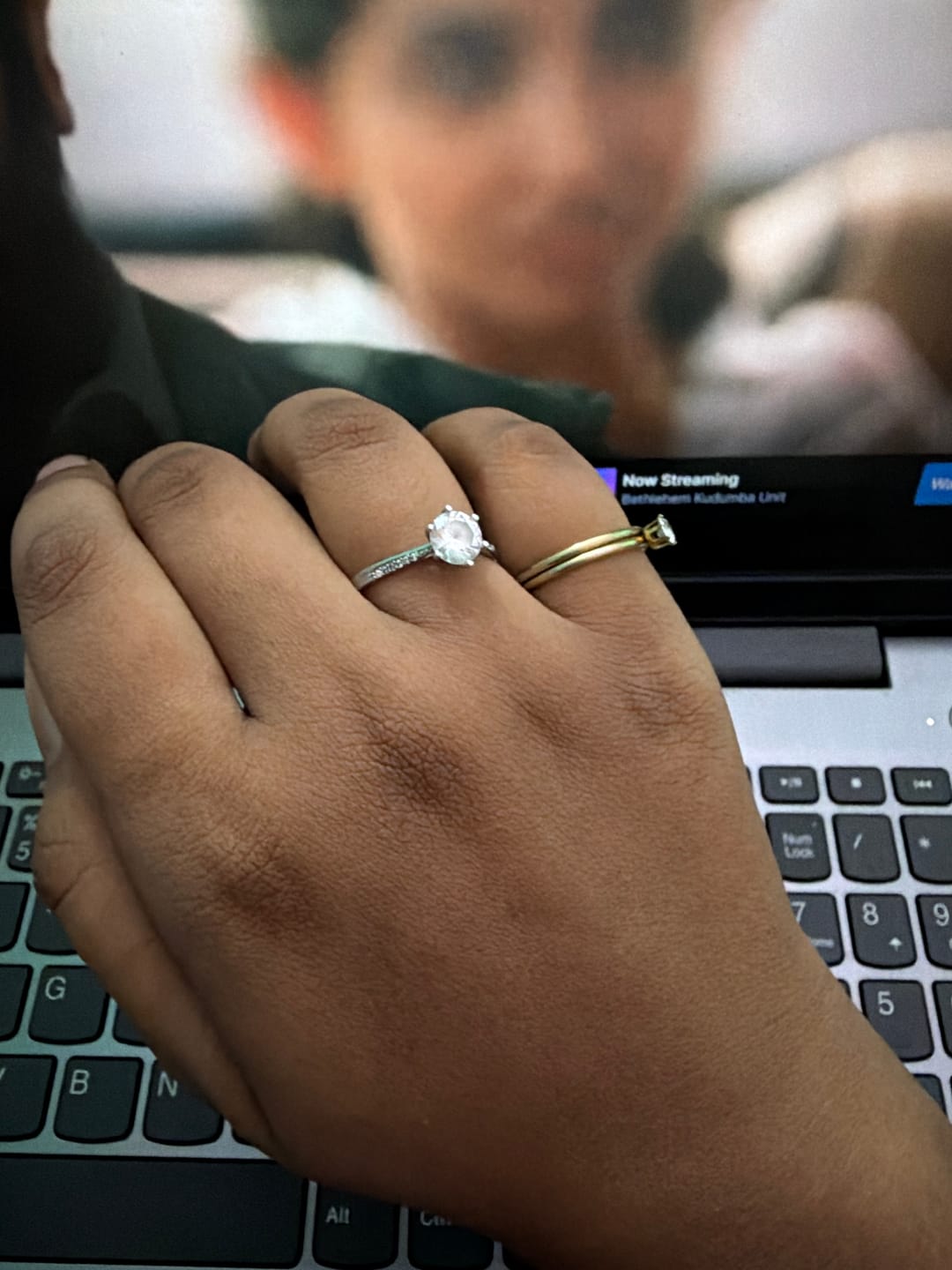 Customer photo review of Bold Solitaire 925 Sterling Silver Ring
