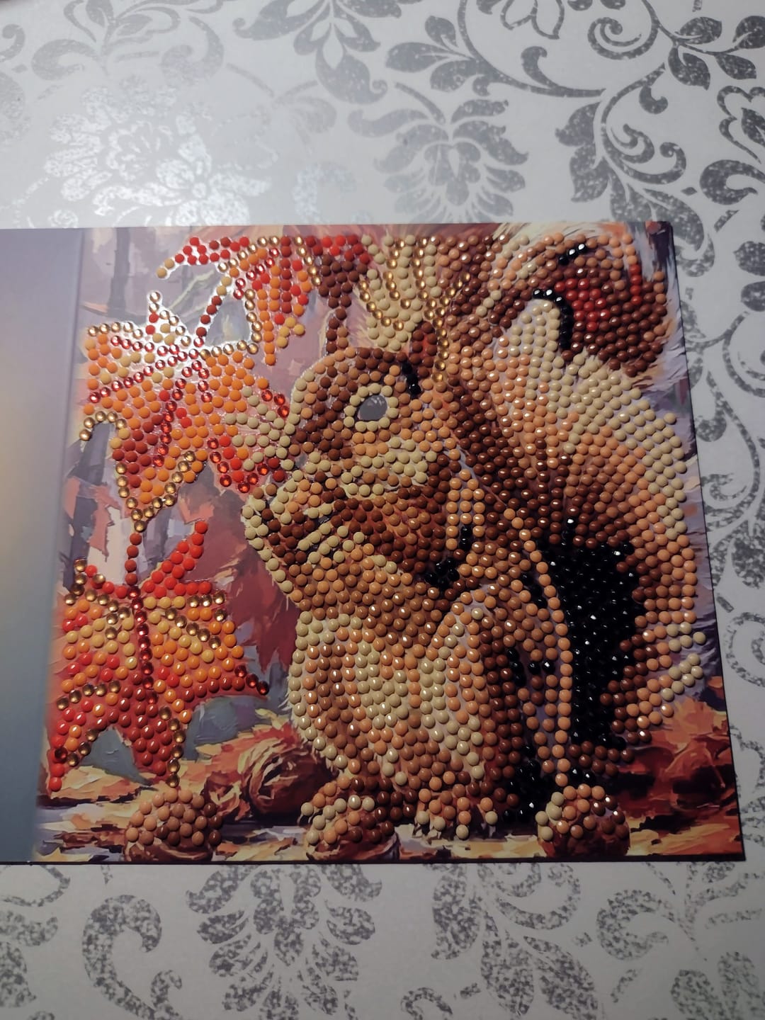 Customer photo review of Crystal Art & Pearl Art Mega Card Collection with Storage Case