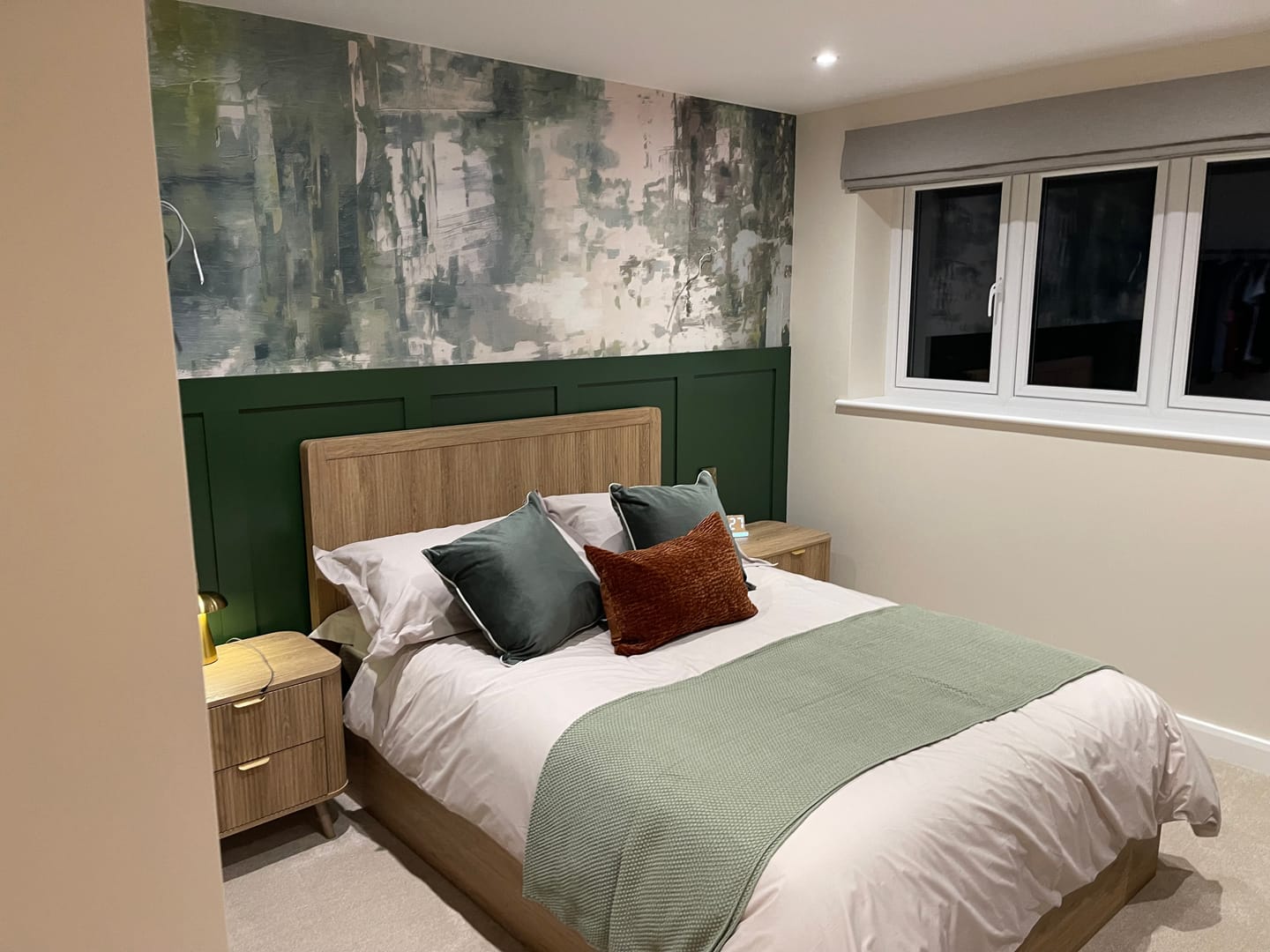 Customer photo review of Emerald Forest Oasis - Grunge Structure Wallpaper Mural