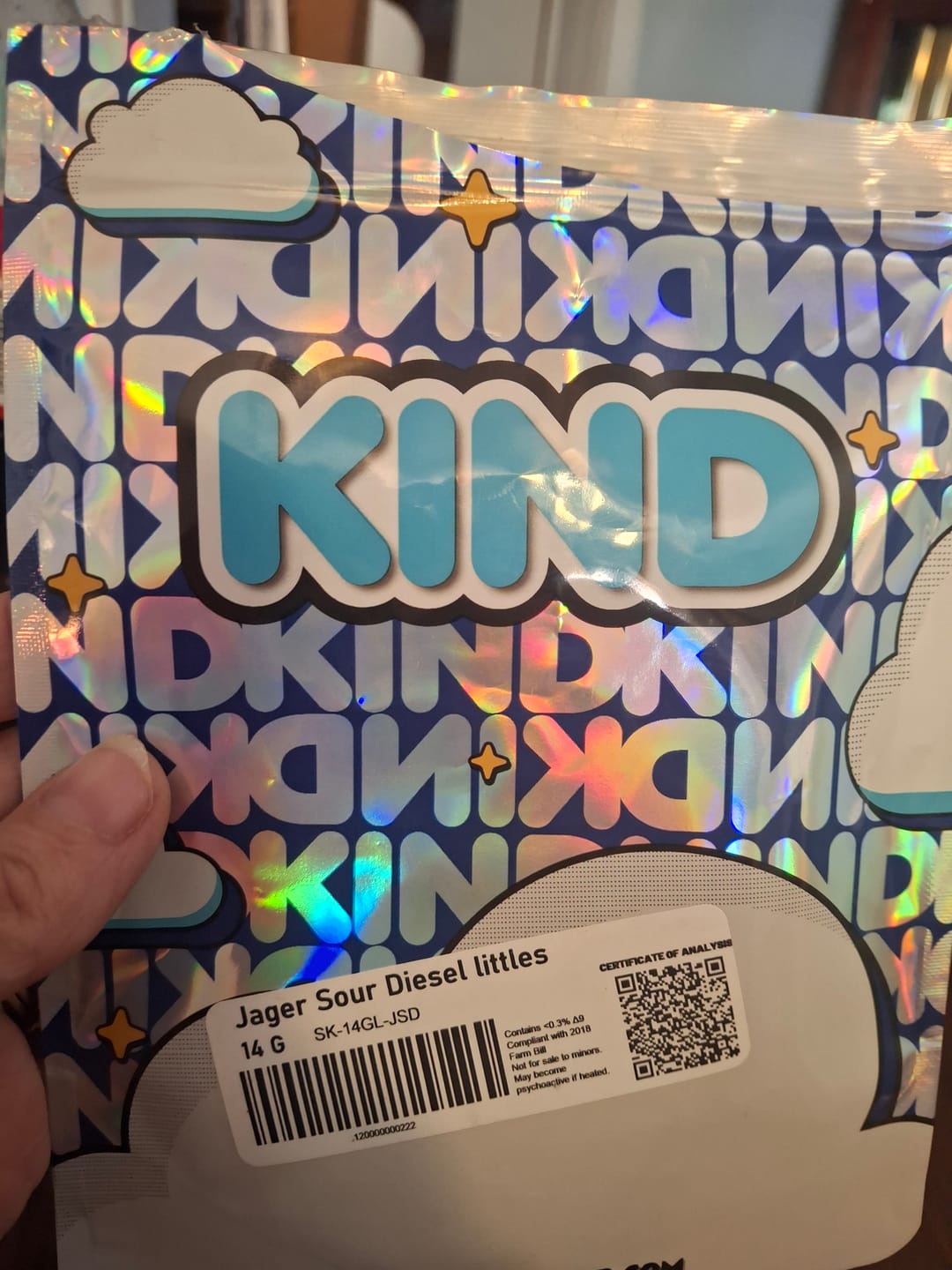 Customer photo review of KIND - Jager Sour Diesel - 14 Grams Minis- Sativa