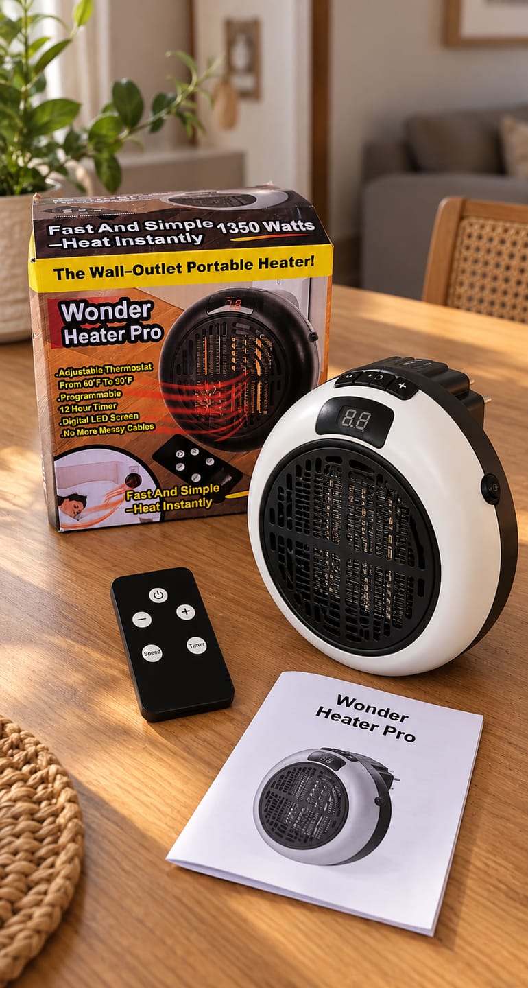 Customer photo review of Mini Calefactor Portátil 1350 W con Mando a Distancia