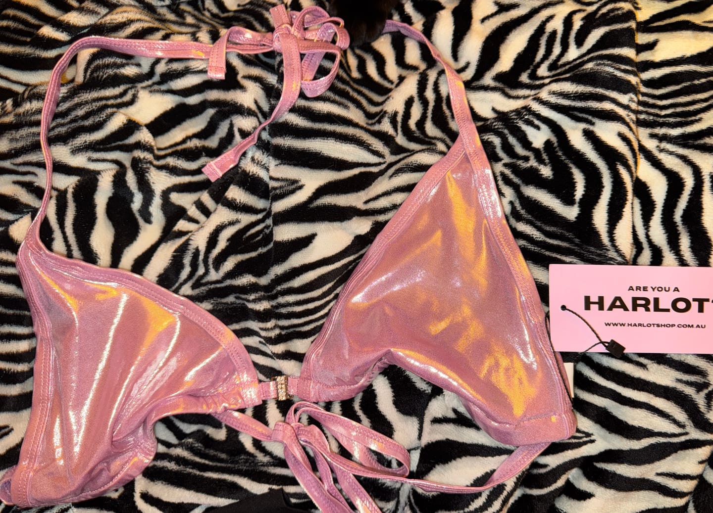 Customer photo review of Adriana Bikini Top Pink Ice