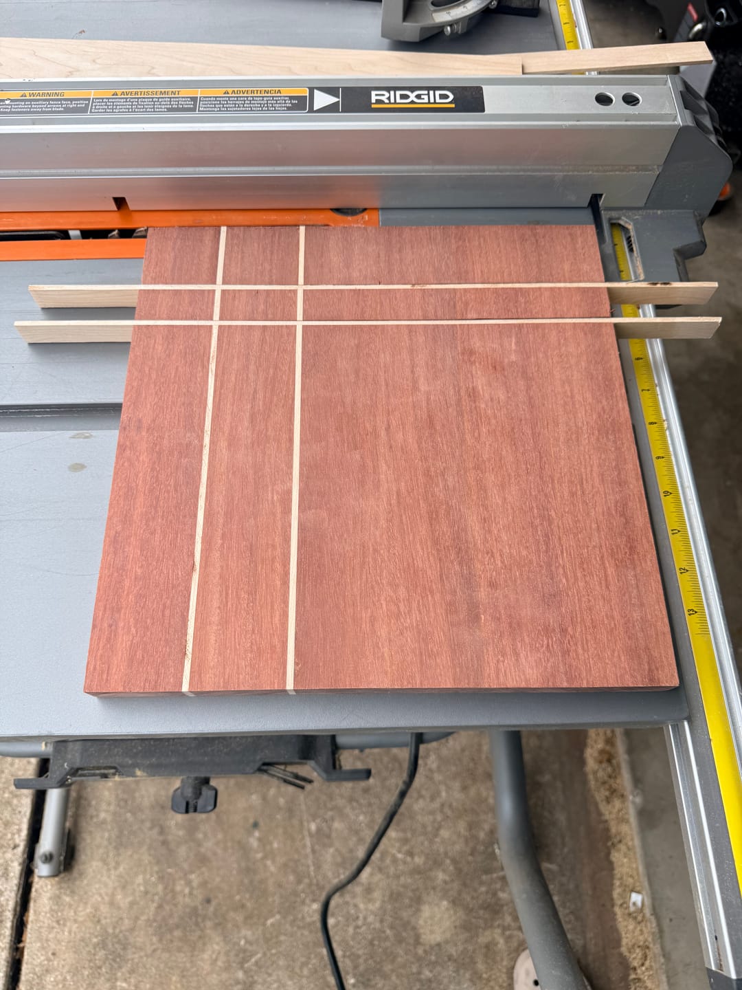 Customer photo review of 3/4" Santos Mahogany Lumber for Cutting Board Making – Kiln Dried Blank