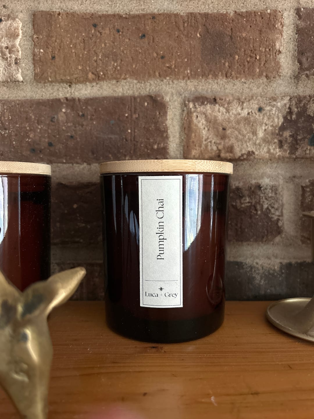 Customer photo review of Pumpkin Chai Beeswax Candle