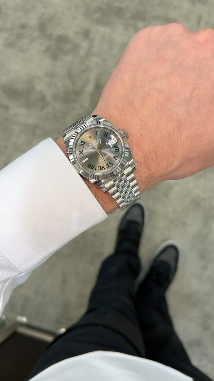 Customer photo review of Datejust 41mm 126334 Wimbledon Stainless Steel Slate Dial Oyster