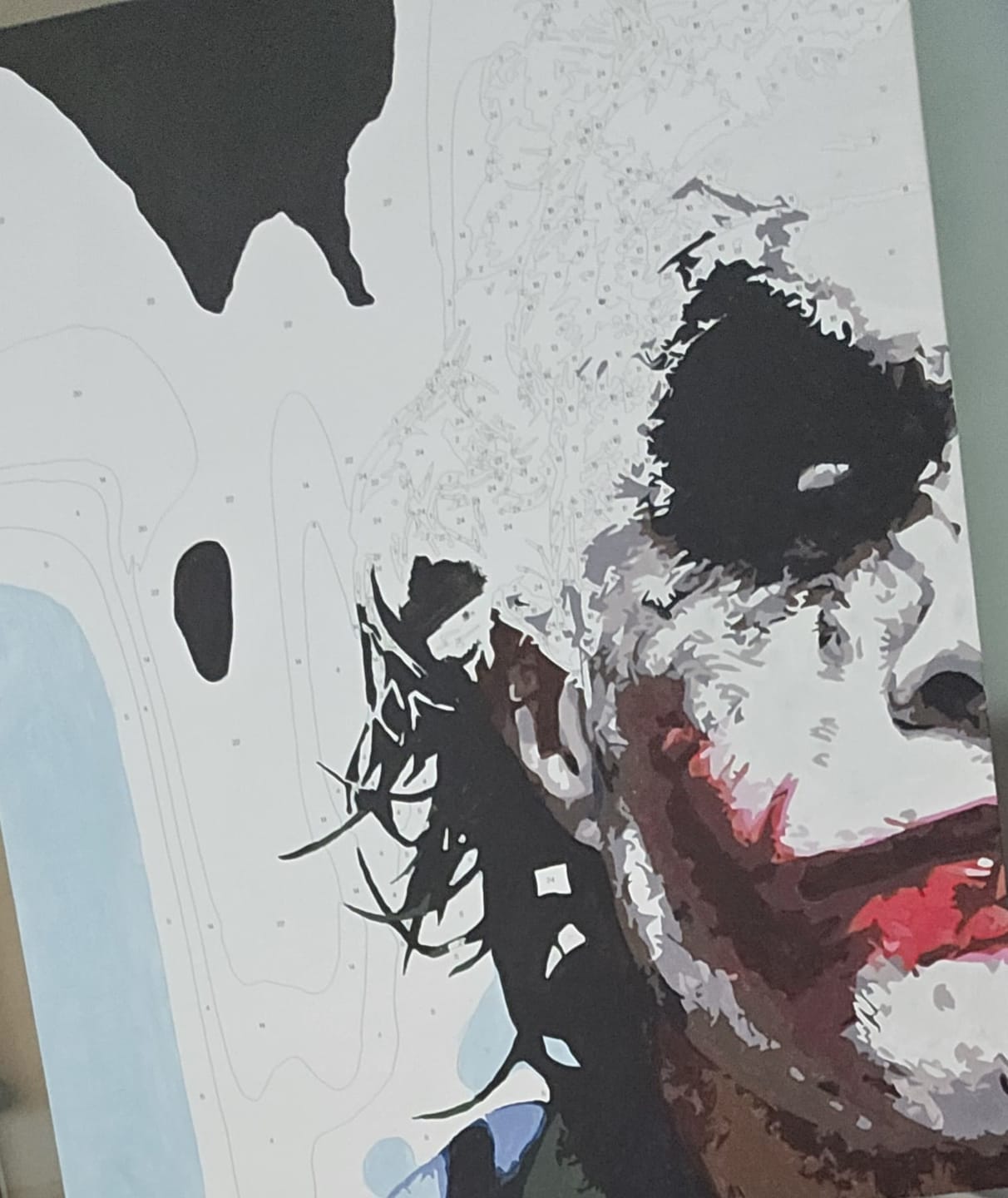 Customer photo review of MALEN NACH ZAHLEN | JOKER HALBES GESICHT