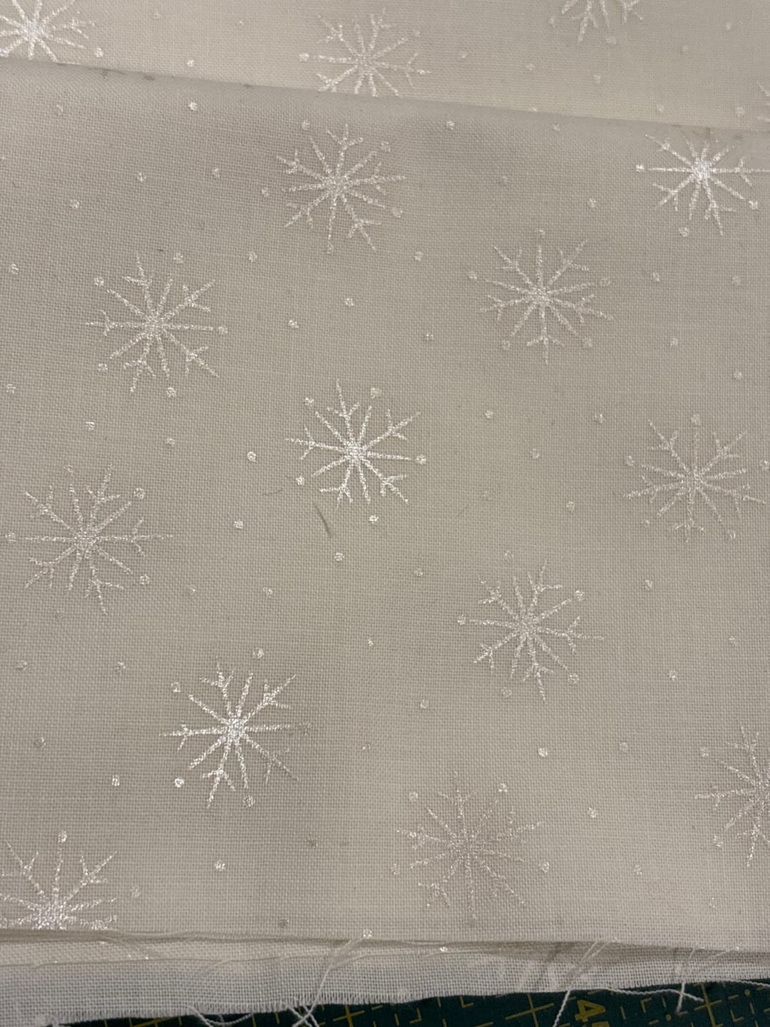 Customer photo review of Simple Snowflakes Pearl on Soft White