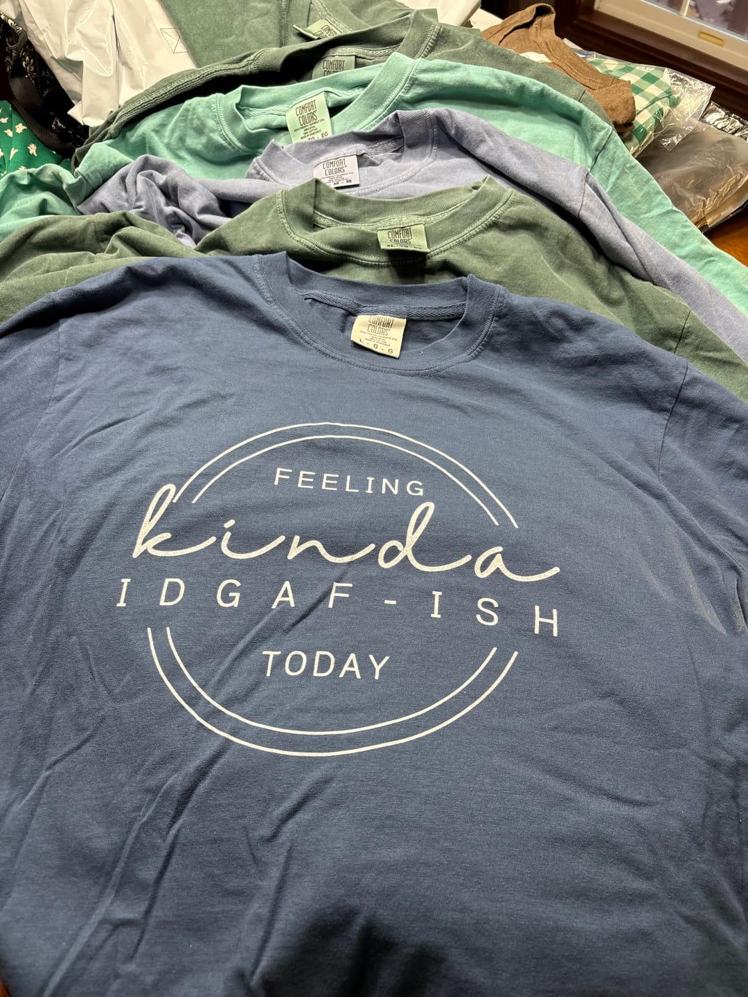 Customer photo review of IDGAF-ish Long Sleeve Tee