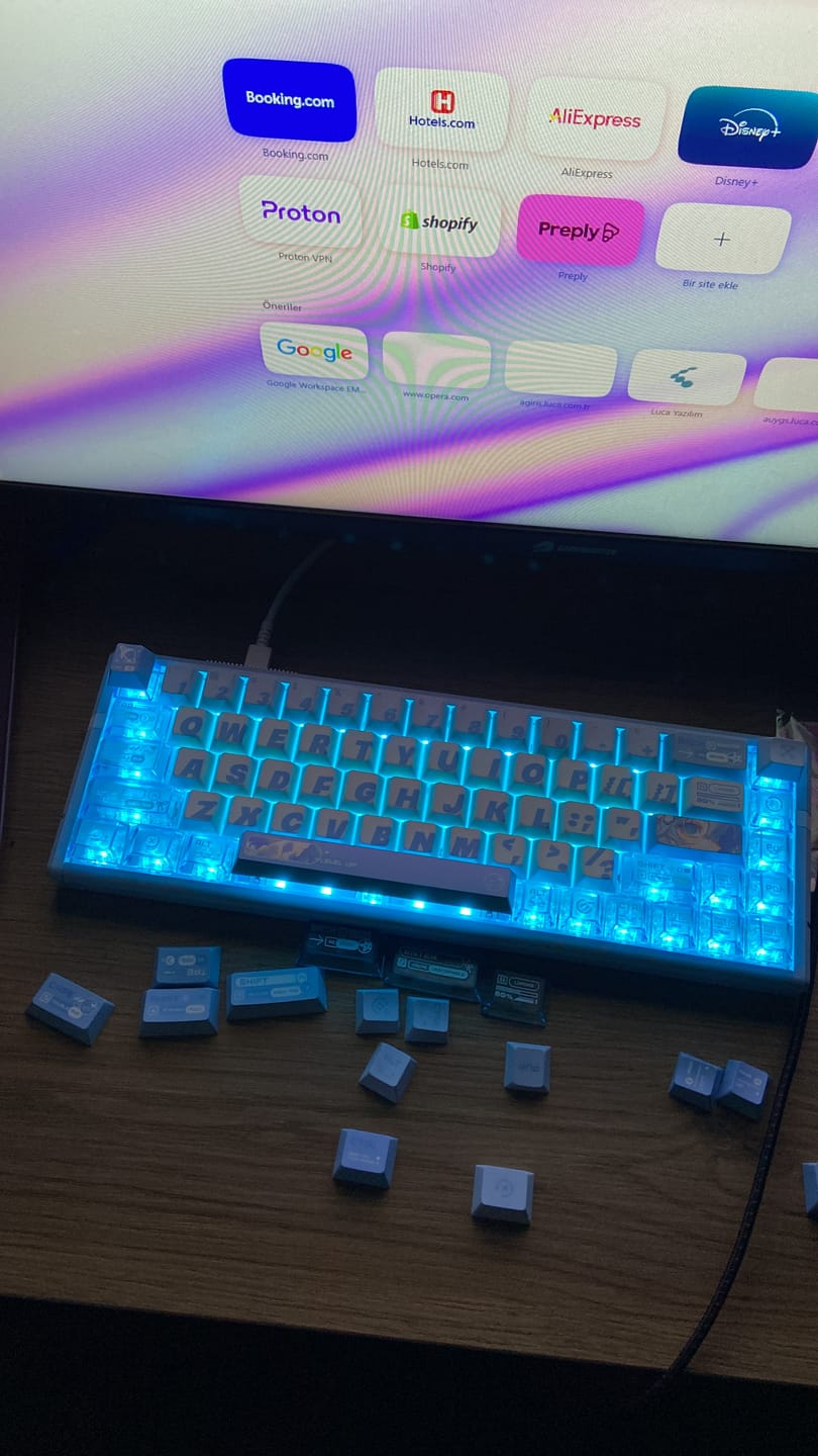 Customer photo review of ATK RS6+ Alüminyum Klavye (Manyetik Switch / HE)