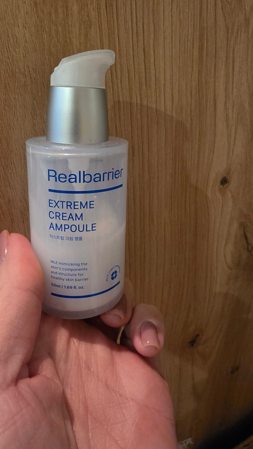 Customer photo review of Ampula ar aizsargkompleksu Real Barrier Extreme Cream Ampoule