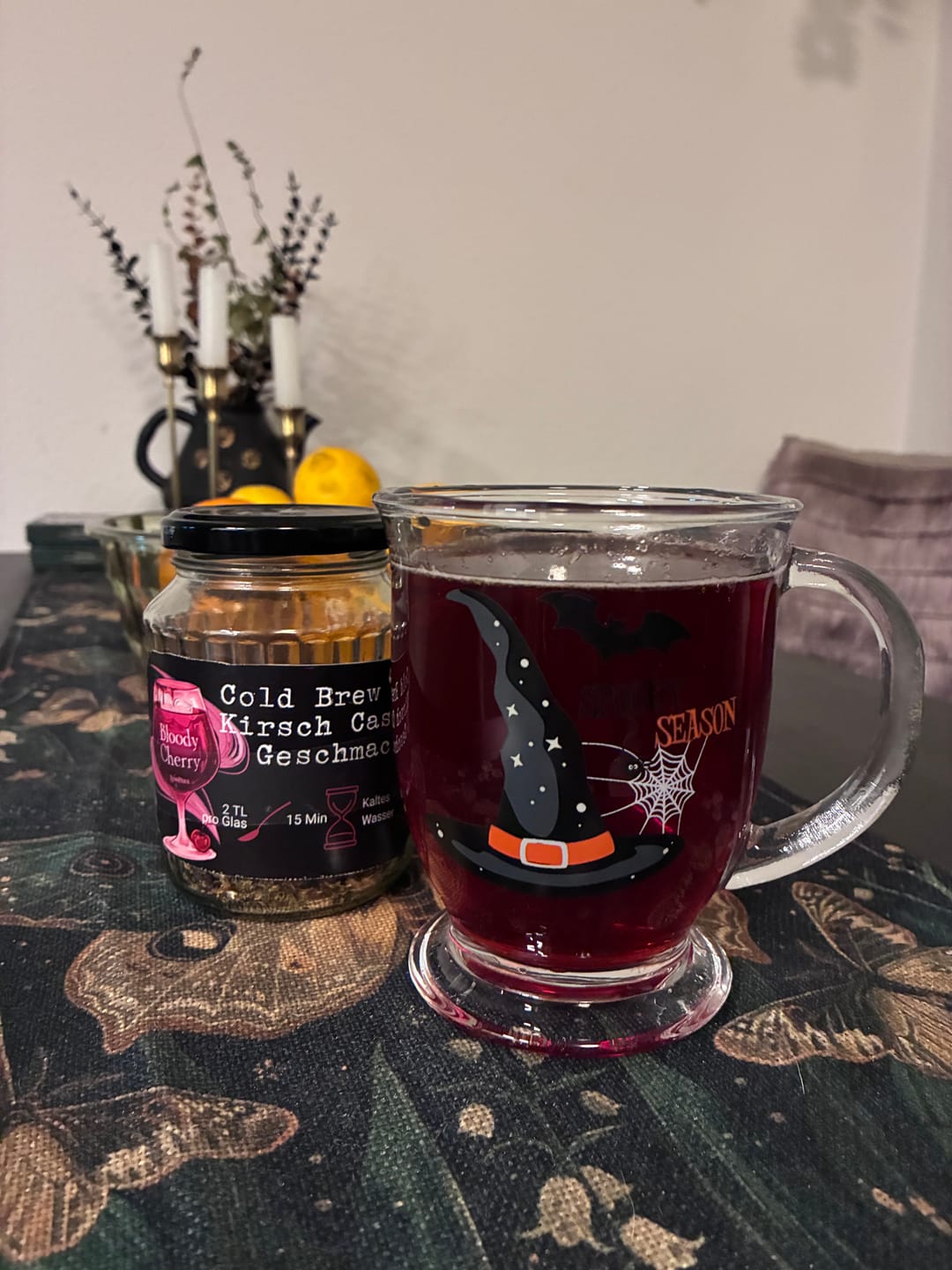 Customer photo review of Spooky Season Hexenhut Tasse aus Glas