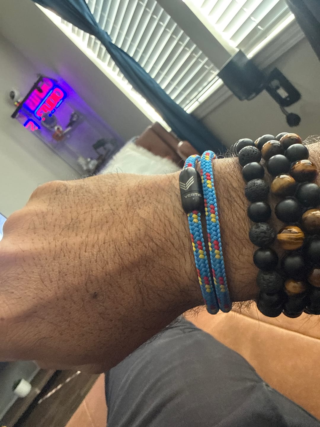 Customer photo review of Paracord Bracelet Magnetic Multicolor