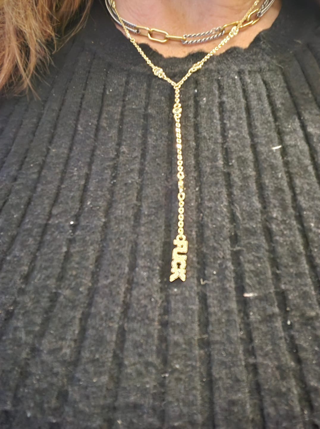Customer photo review of Fuck Necklace