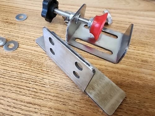 Customer photo review of Cabinet Door Mounting Jig, Stainless Steel