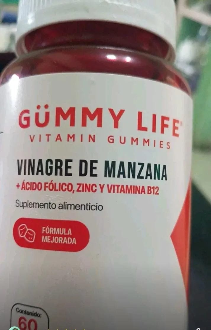 Customer photo review of GOMITAS DE VINAGRE DE MANZANA