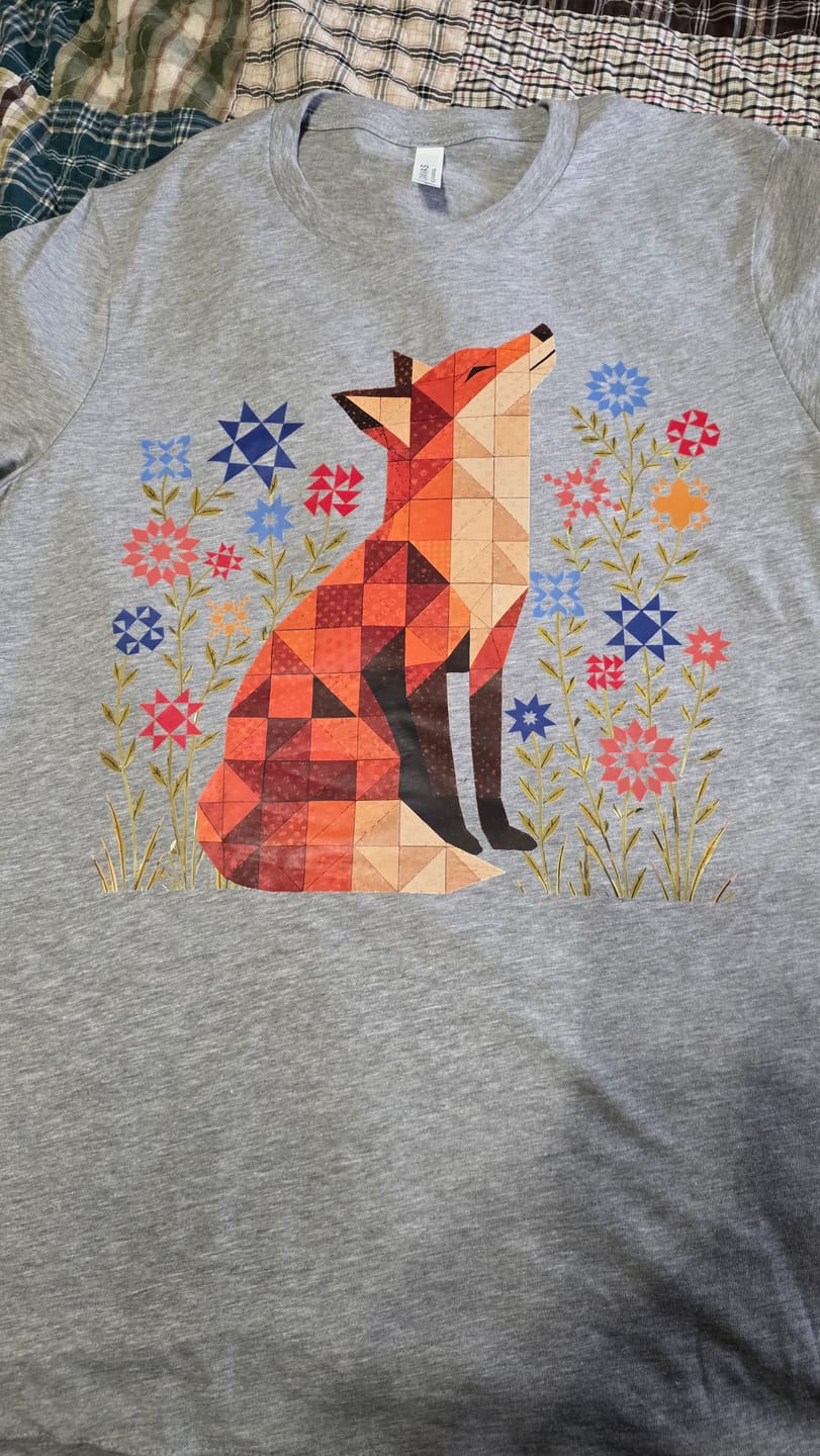 Customer photo review of Patchwork Star Fox T-shirt