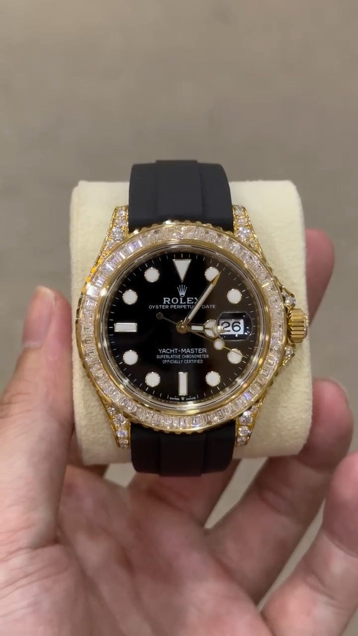 Customer photo review of Yacht-Master 42  Yacht-master 42mm 226668 Yellow Gold Baguette Bezel Diamond