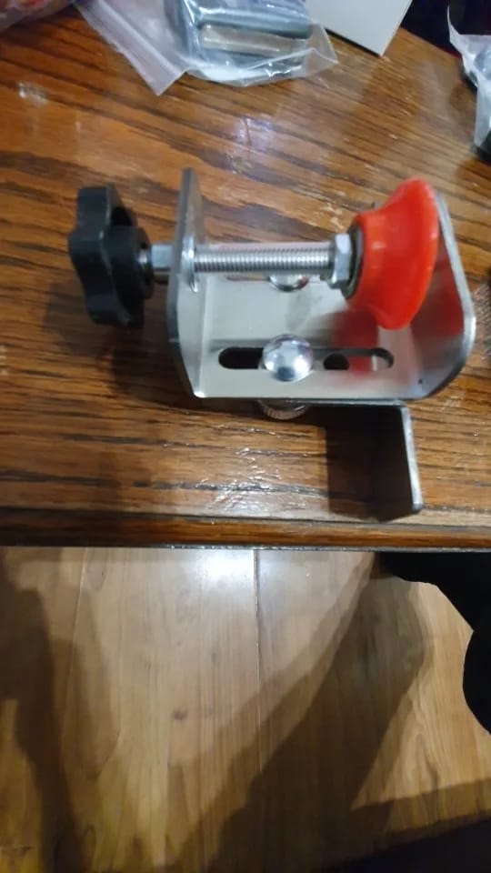 Customer photo review of Cabinet Door Mounting Jig, Stainless Steel