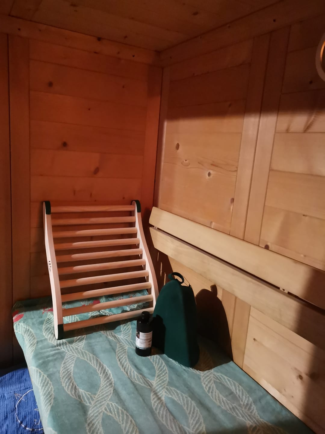 Customer photo review of Ergonomische Sauna Rückenlehne