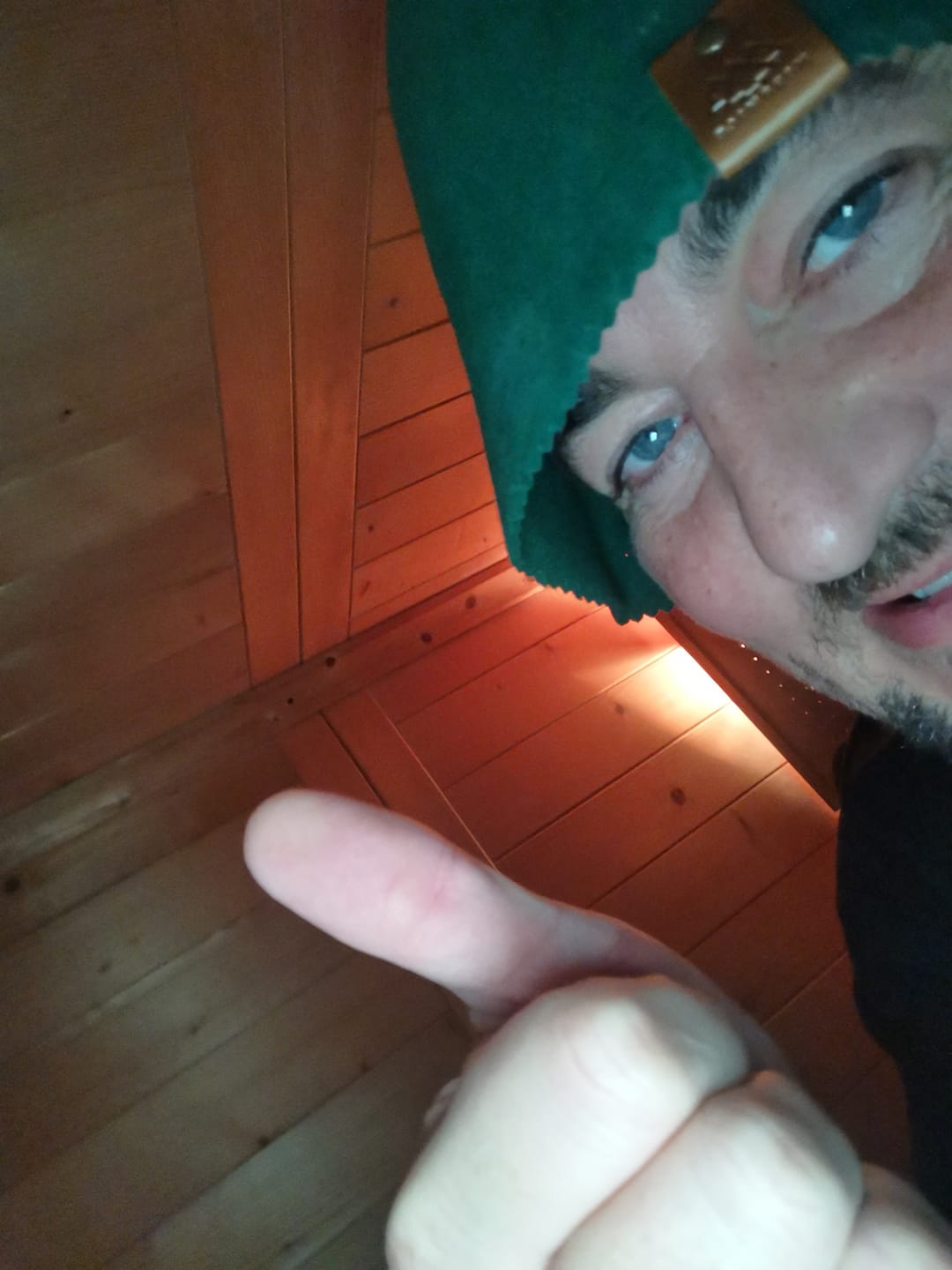 Customer photo review of Sauna Hut Merinowolle