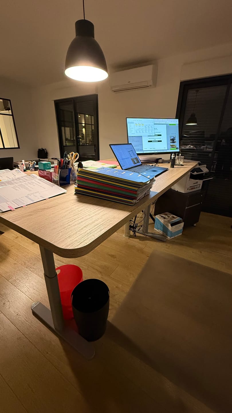 Customer photo review of Maidesite EL2 Plus Art - Bureau assis debout électrique