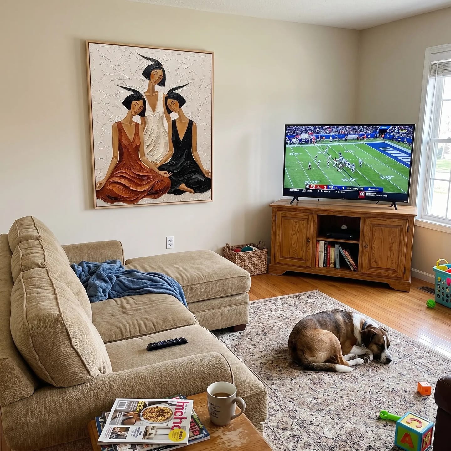 Customer photo review of Portrait Art Three Companions in Quiet Repose #PR413