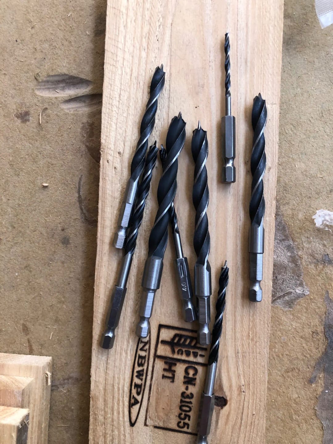 Customer photo review of Brad Point Drill Bit Set, 3–10mm, 8-Piece