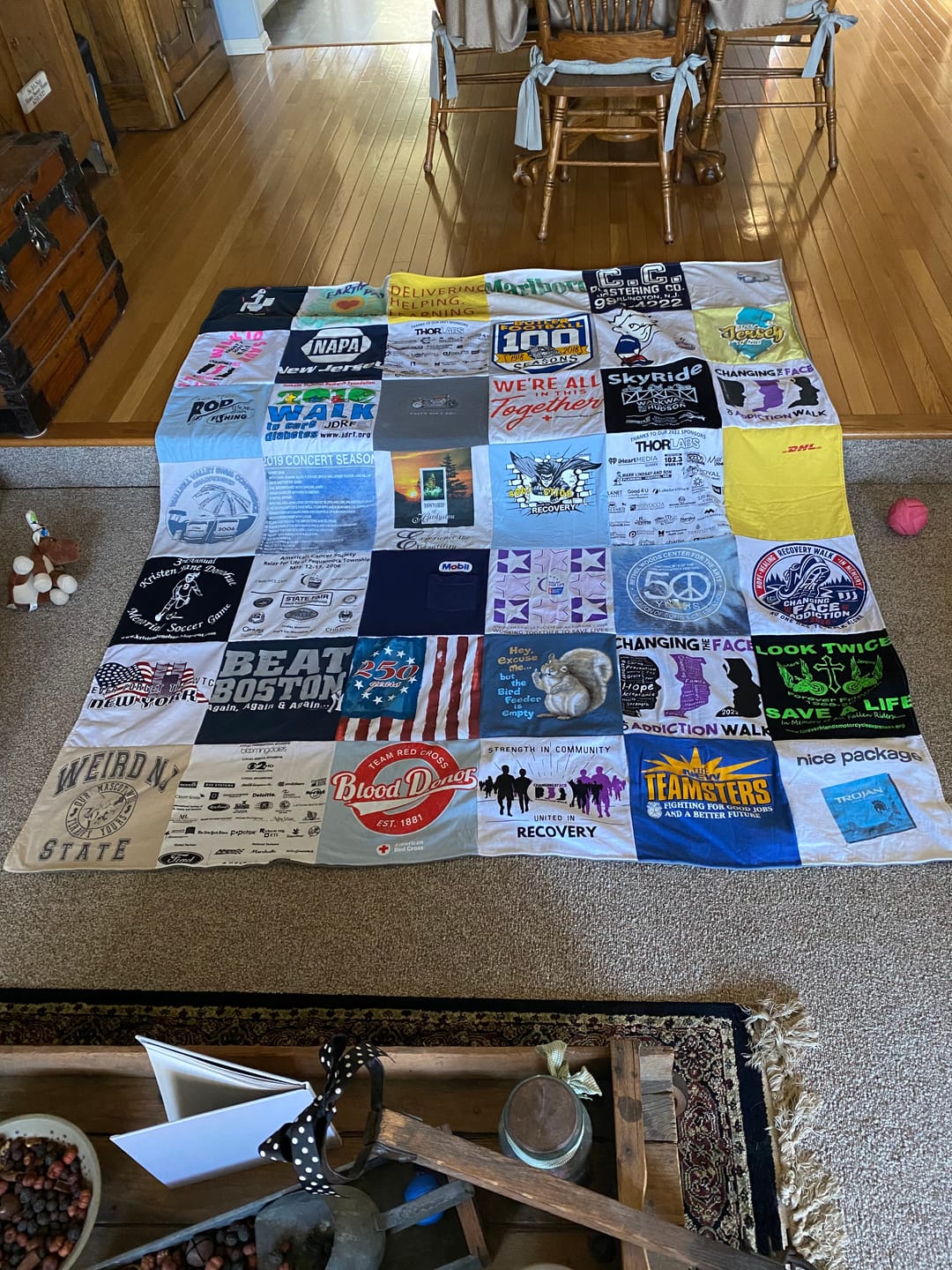 Customer photo review of Project Repat T-Shirt Quilt