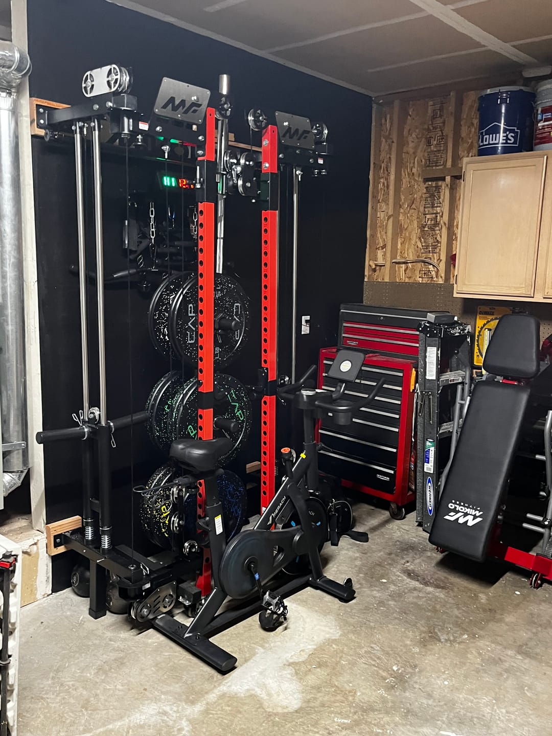 Customer photo review of CHEETAH™ 2.0 Ultra Wall-Mounted Folding Functional Trainer with Aluminum Pulley
