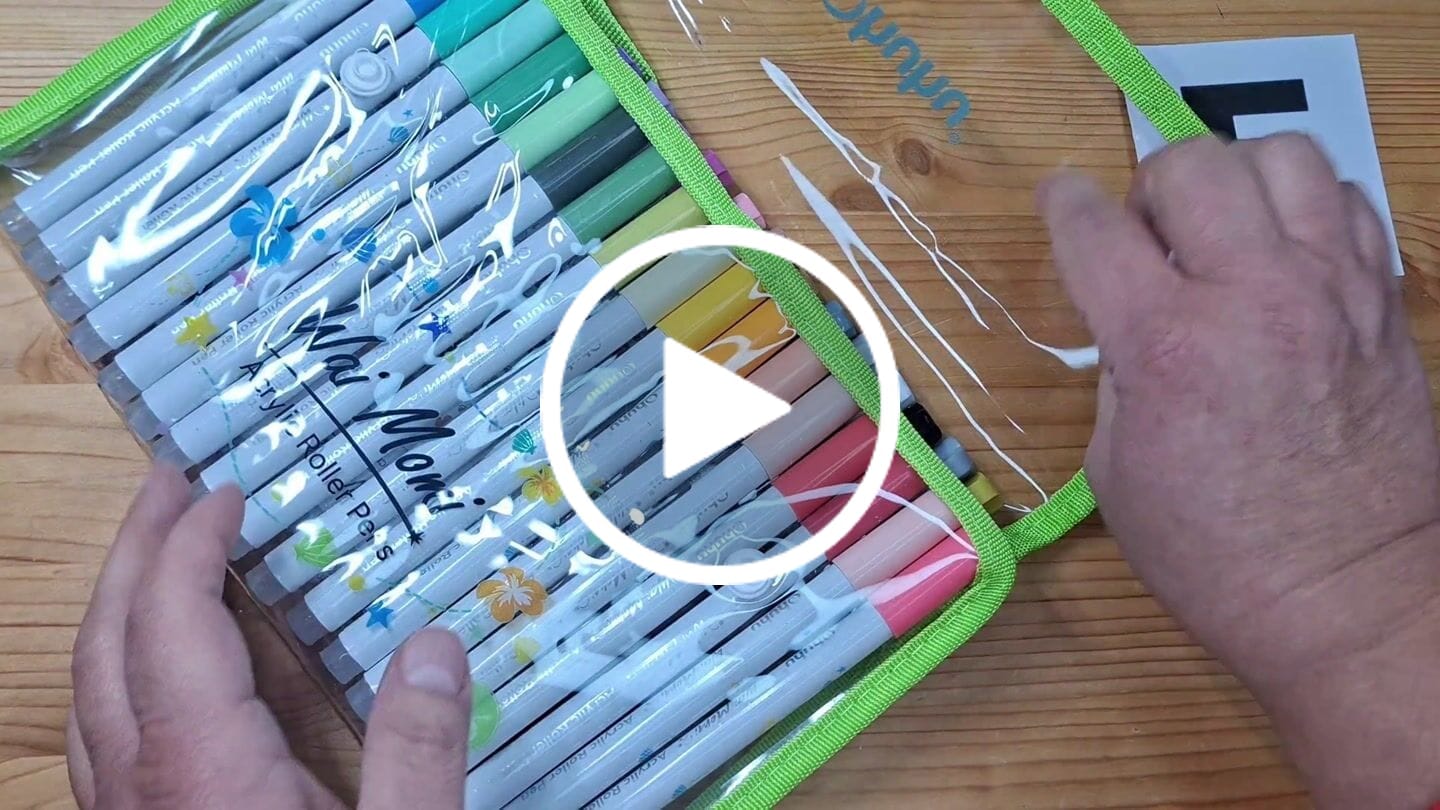 Customer video review of Ohuhu Wai Momi Acrylic Gel Pens