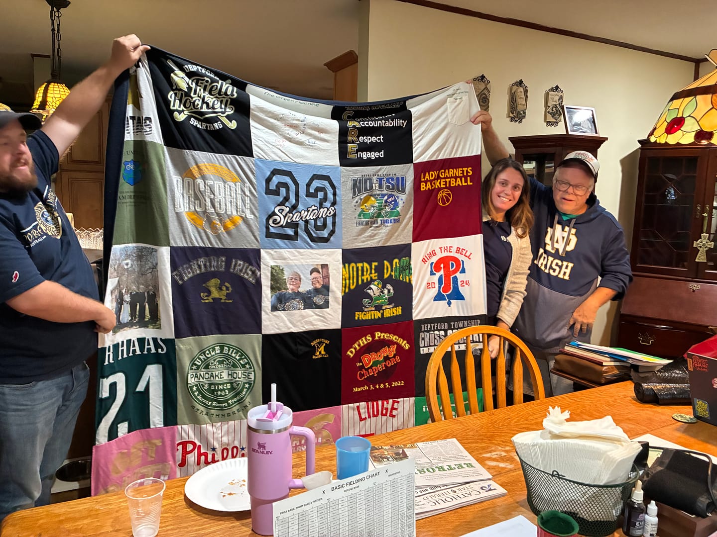 Customer photo review of Project Repat T-Shirt Quilt