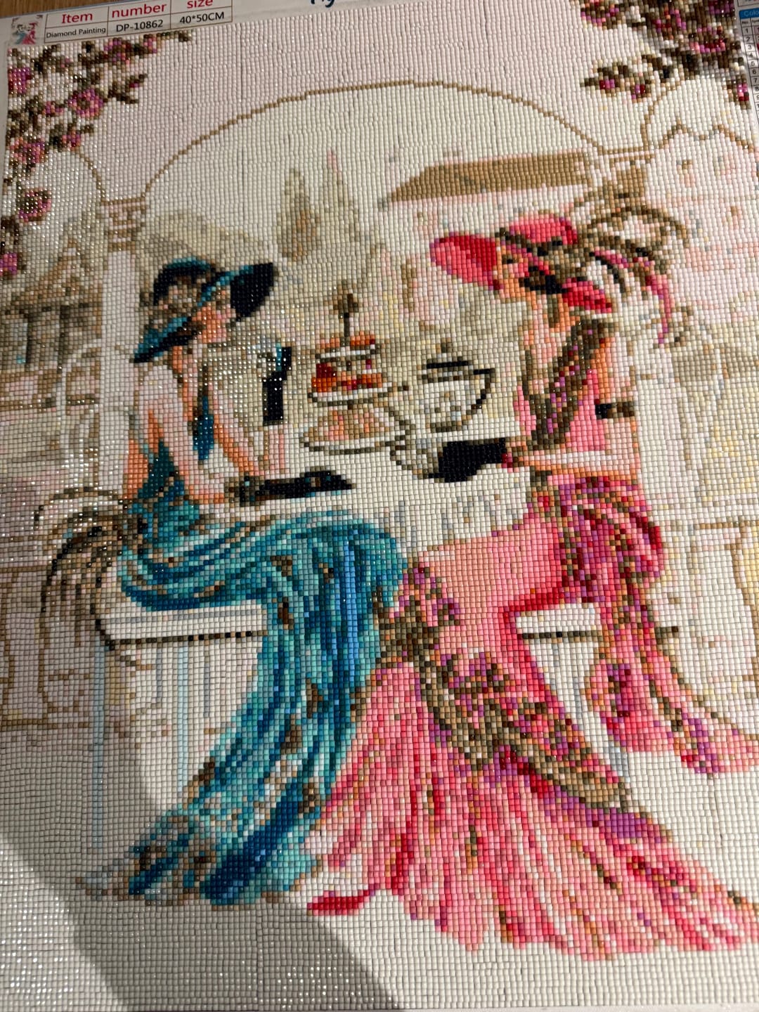 Customer photo review of Broderie Diamant - Femmes autour du Thé