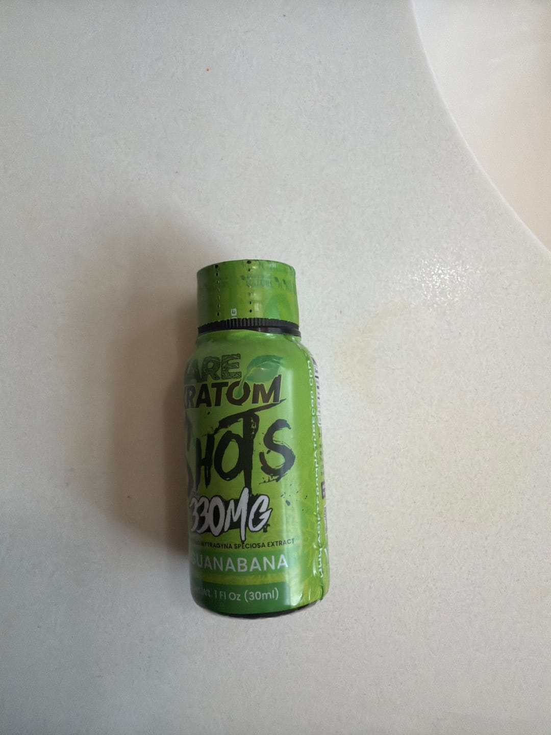 Customer photo review of BARE KRATOM SHOTS - PASSION FRUIT - 330MG