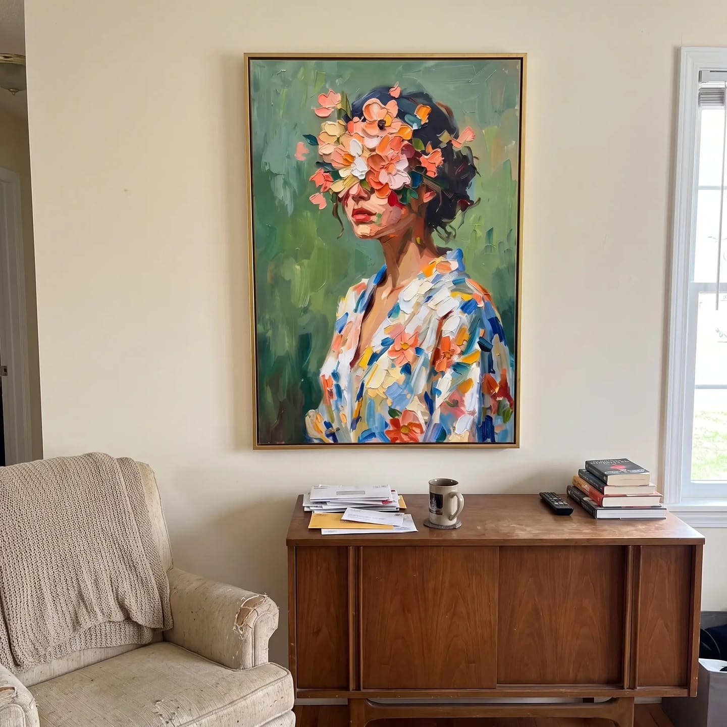 Customer photo review of Portrait Art Floral Figures in Profile #PR416