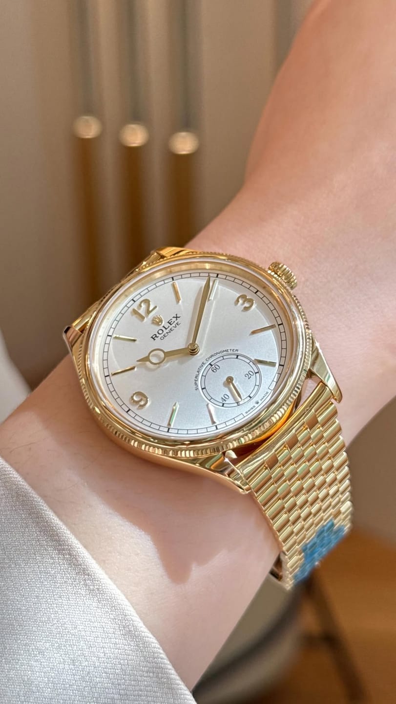 Customer photo review of Perpetual 1908 39mm Yellow Gold Intense White Dial m52508-0008