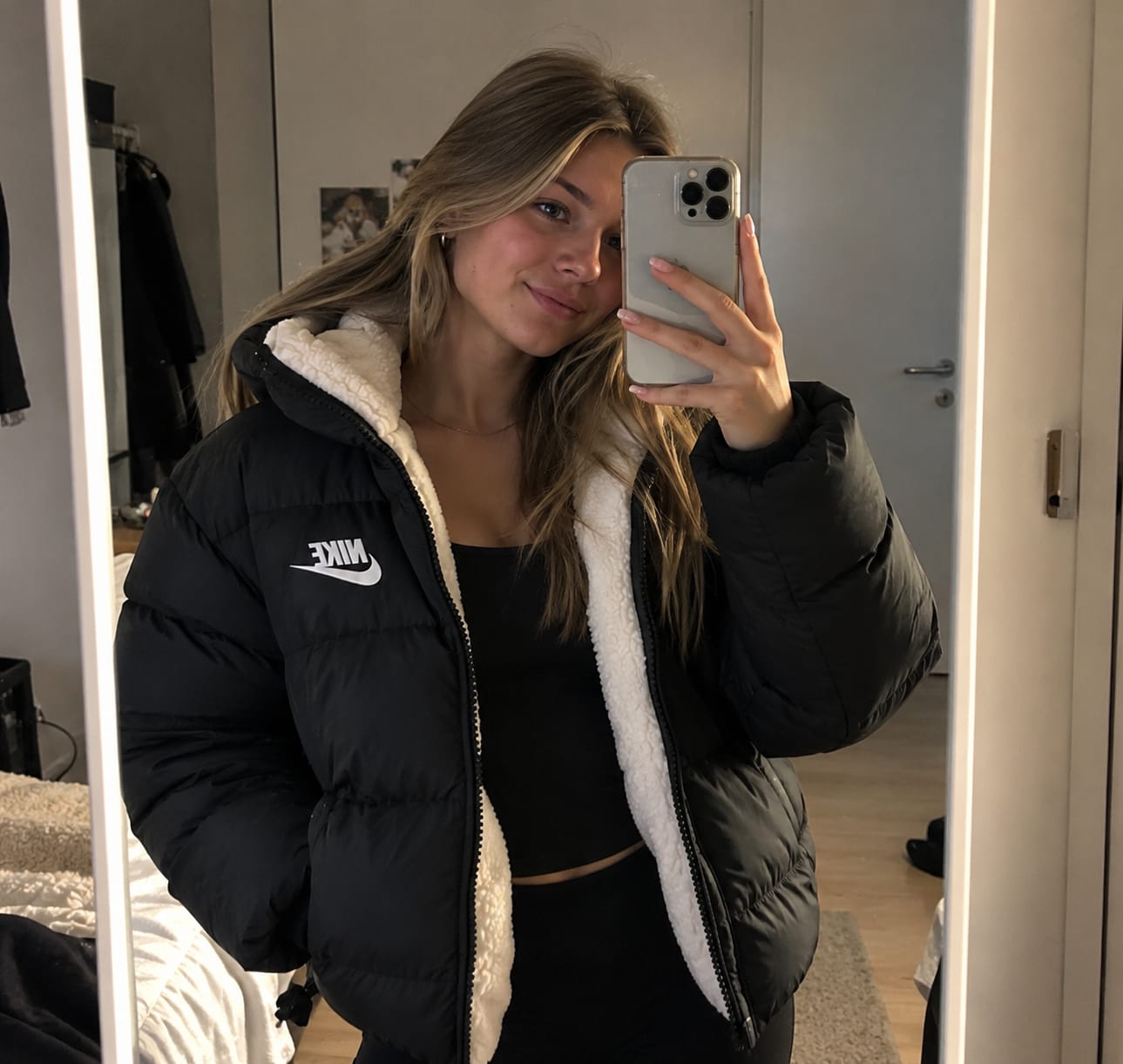 Customer photo review of Nike – Wendbare Sherpa-Pufferjacke