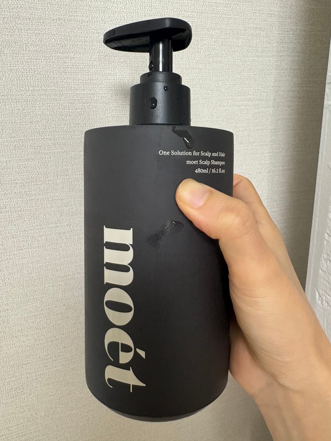 Customer photo review of moét Scalp Shampoo — Sulfate-Free Scalp Care 480ml