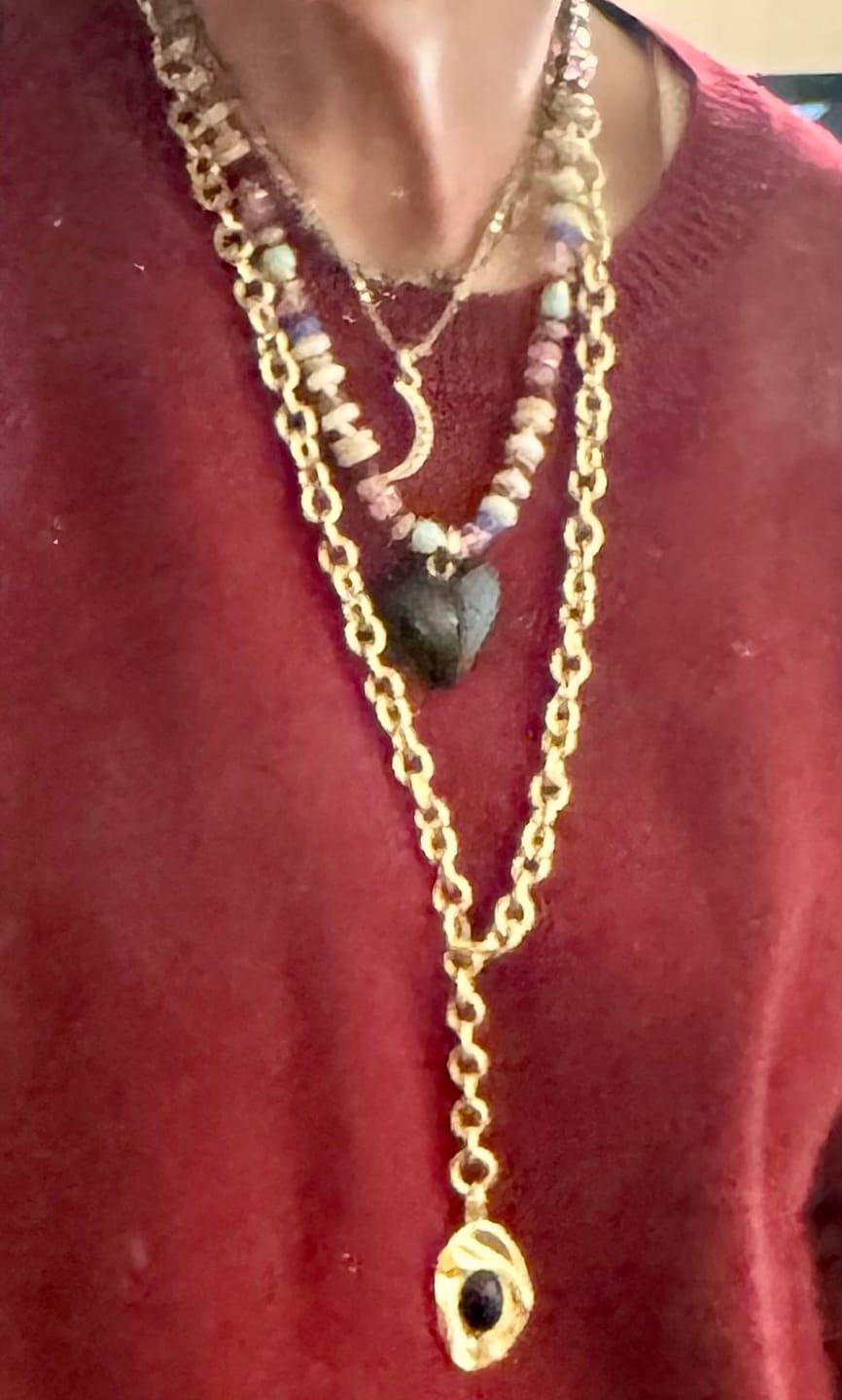 Customer photo review of Nightshade Abstract Stone Charm