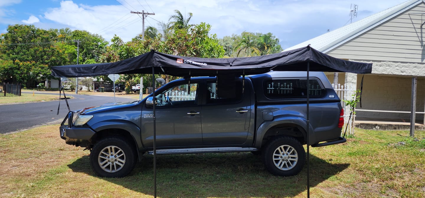 Customer photo review of OPENROAD 180 Free Standing Awning（Pre Sale.ETA:September 15）