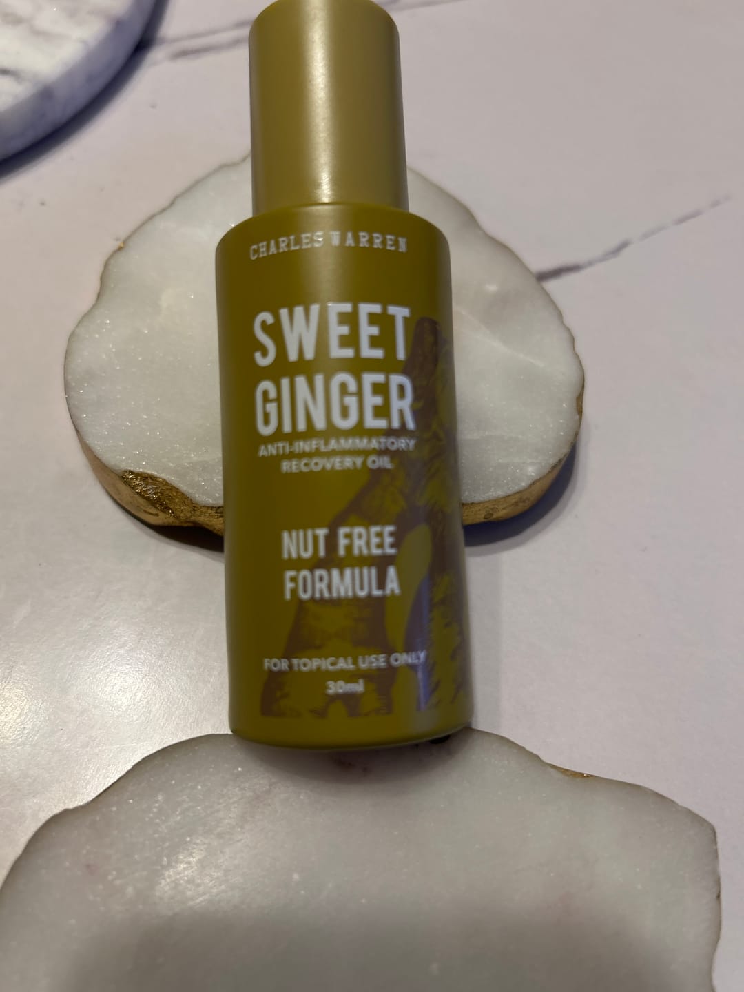 Customer photo review of [Nut-Free] Sweet Ginger Dry Oil for Sensitive Skin