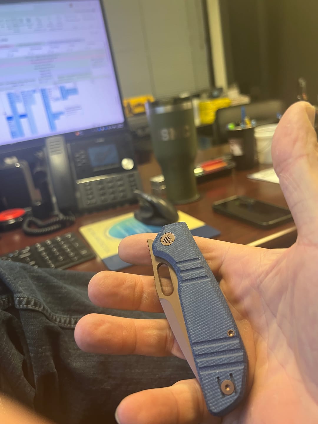Customer photo review of Trivisa Gecko Liner Lock Knife 14C28N 3.4"
