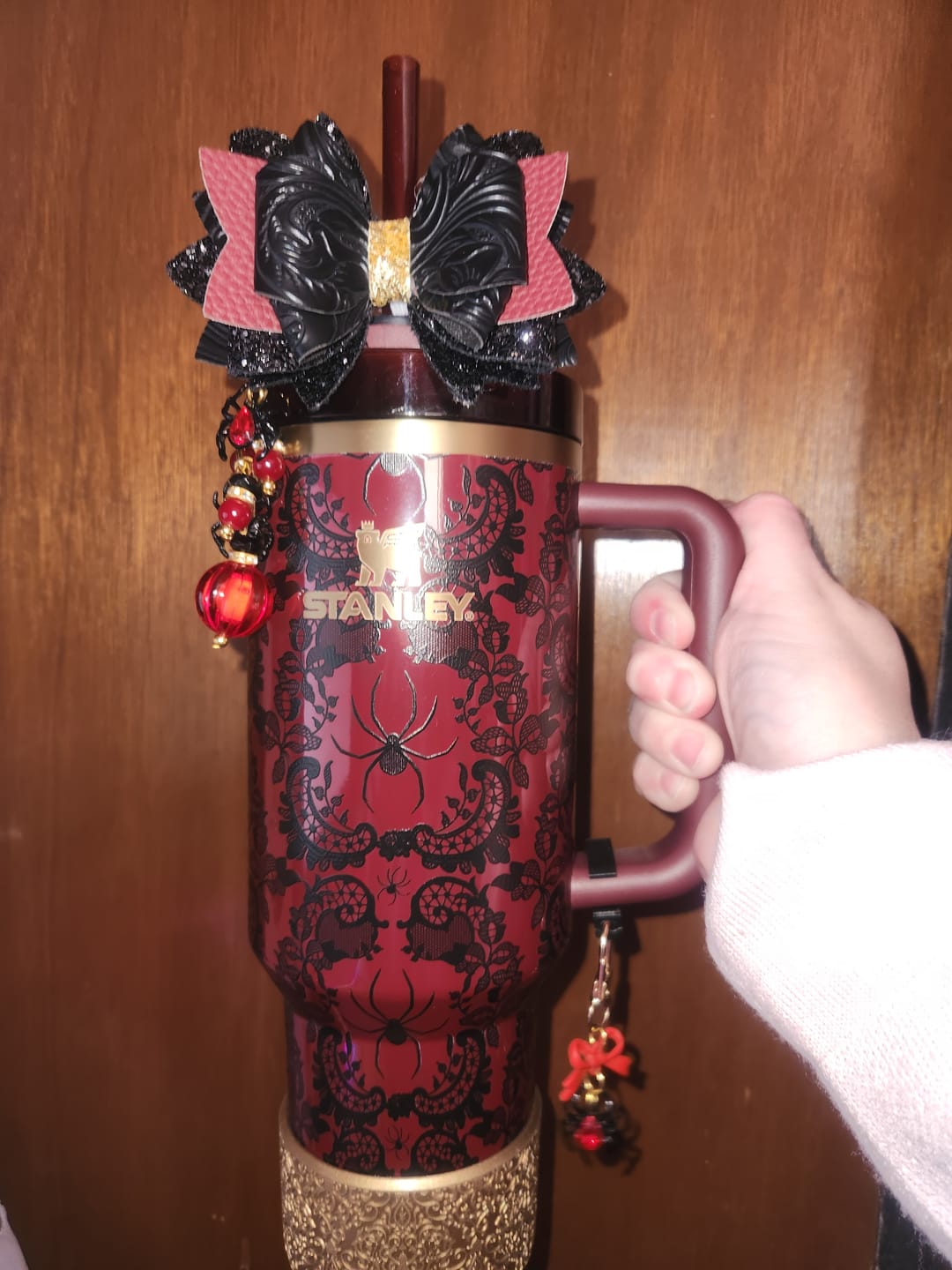 Customer photo review of The Anywhere Bow - Bordeaux Lace (PREORDER)
