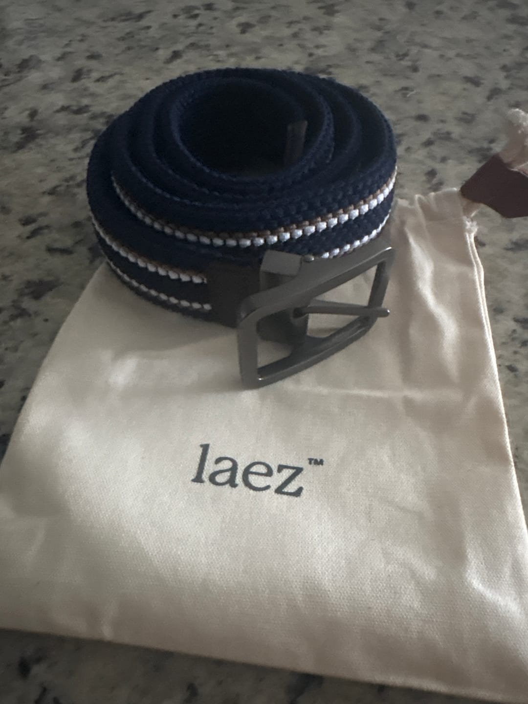 Customer photo review of Reversible Belt Blue Horizon