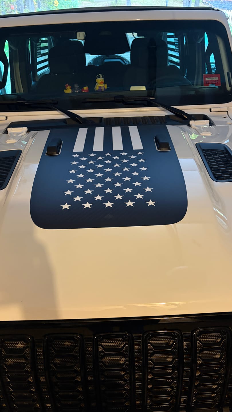 Customer photo review of JL Hood Custom Design Removable Trail Armor