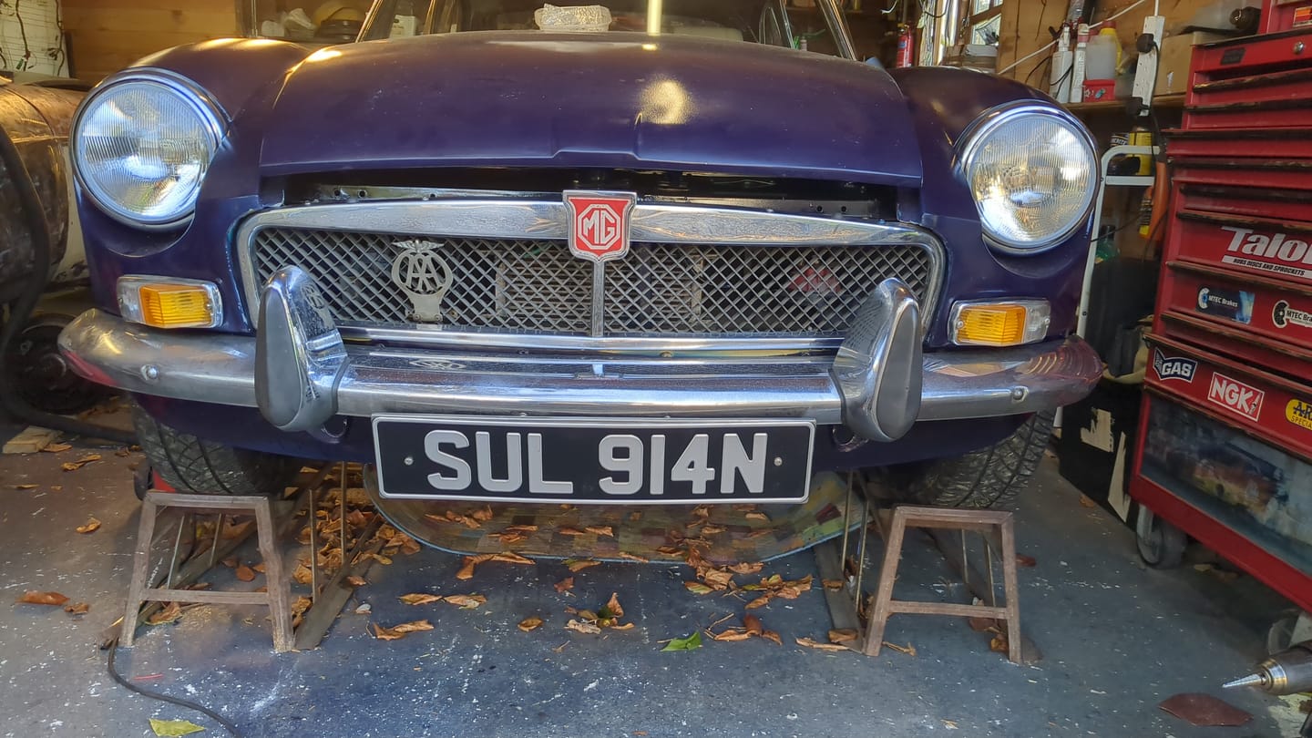 Customer photo review of Classic Oblong Metal Pressed Number Plate - 520mm x 111mm